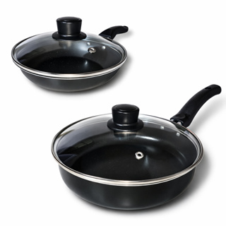 Jogo Frigideira Marcolar 16 E 20 Antiaderente C/ Tampa em Oferta na Shopee