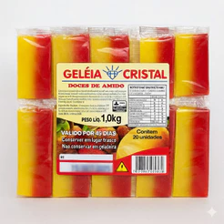Geléia D'Água Tradicional 50g C/20 Unidades 1,0kg Cristal