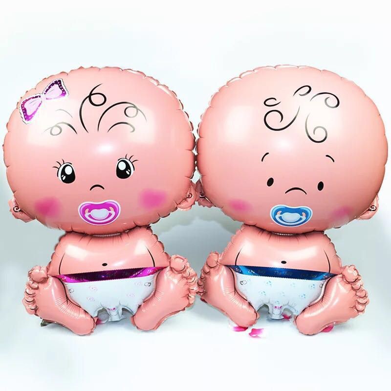 Kit Balão Boy Girl Menino Menina Metalizado 35cm | Chá de Bebê e Revelação