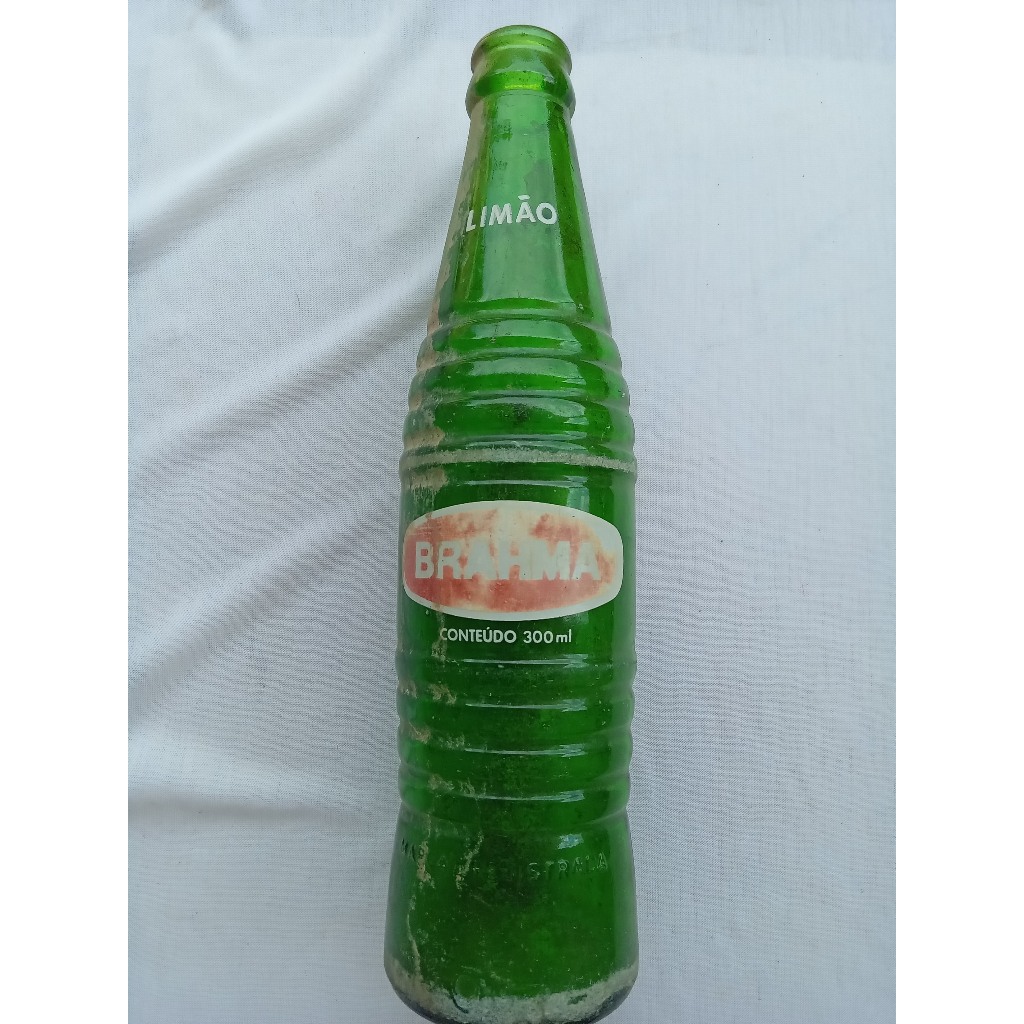 Garrafa Antiga Limão Brahma 300 ml -  ano 1979 - Ap
