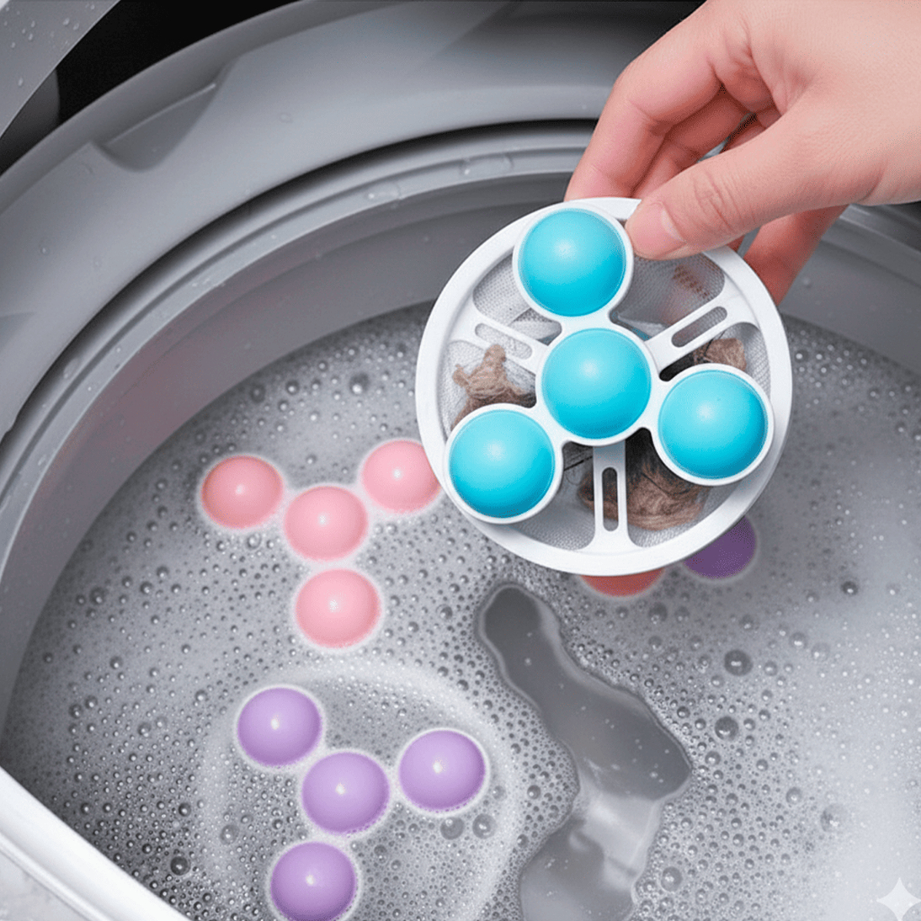 Filtro Coletor de Pelos Fiapos Flutuante Para Máquina de Lavar Roupa Reutilizável em Oferta na Shopee