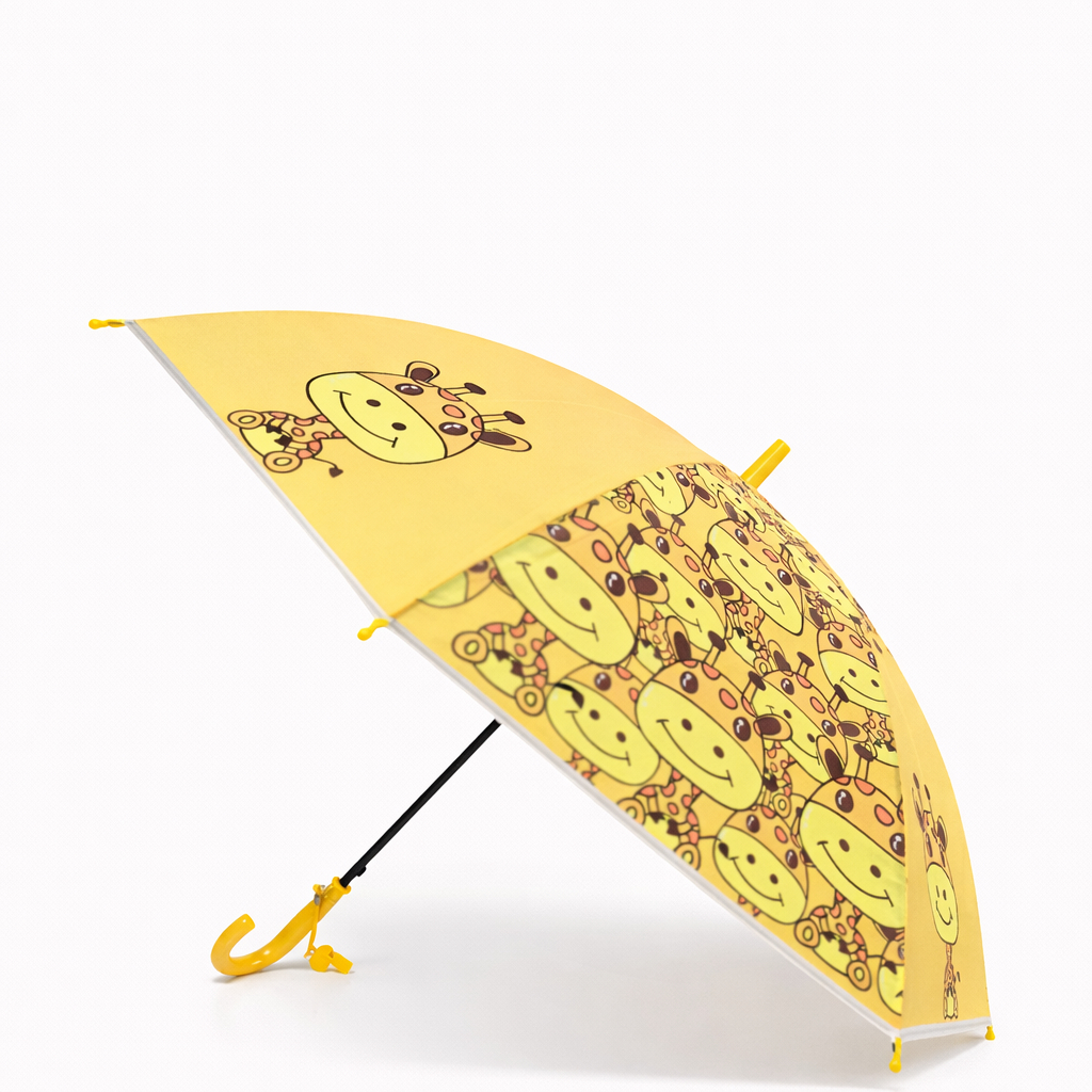 Guarda Chuva Infantil Abertura Automática com Cabo Reforçado e Apito