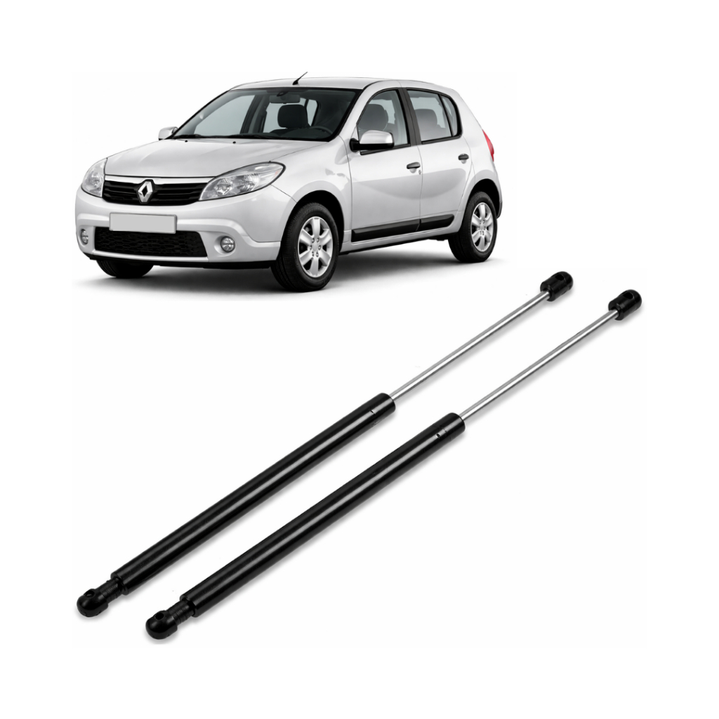Par Amortecedor Porta Malas Renault Sandero 2008 2009 2010 2011 2012 2013 2014 Pistão Mola Gás Tampa