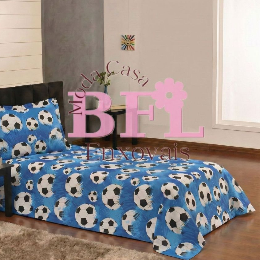 Cobre Leito Solteiro + Porta Travesseiro Estampado - Decoração de Quarto em Oferta na Shopee