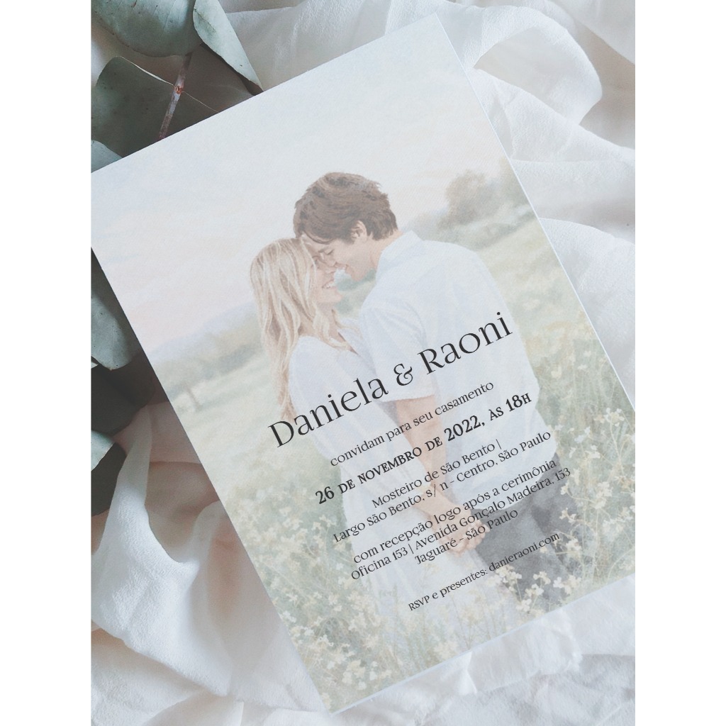 impressão de convite para casamento a5 (envie sua arte) em Oferta na Shopee