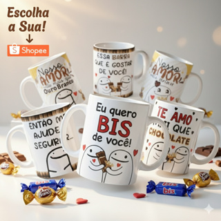Caneca de Ceramica Pascoa Flork Chocolates Meme Presente Criativo - Edição Limitada - Escolha a Sua! em Oferta na Shopee
