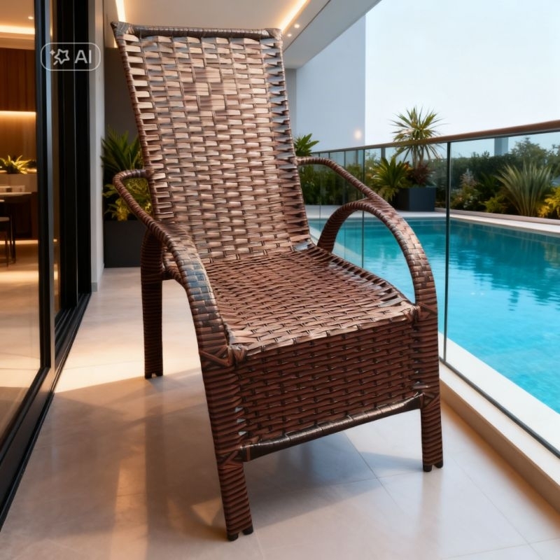 Cadeira Paris em junco sintético. Perfeita para varandas, salas , jardim e áreas gourmet! design Premium em Oferta na Shopee