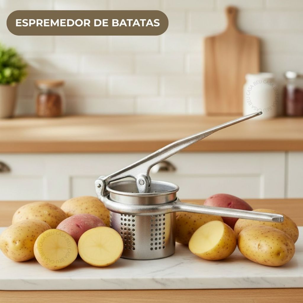 Espremedor e Amassador de Batatas Legumes Para Fazer Purê