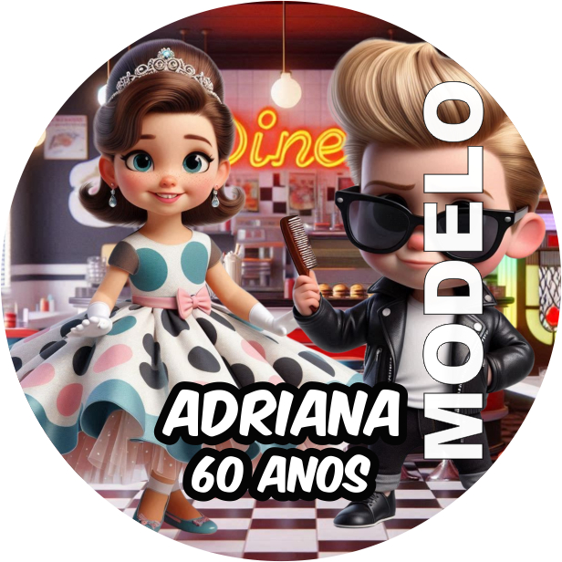 36 Adesivos Latinha Balada Anos 60 70 80 90 II - Tag - Etiqueta - Rótulo - Lembrancinha