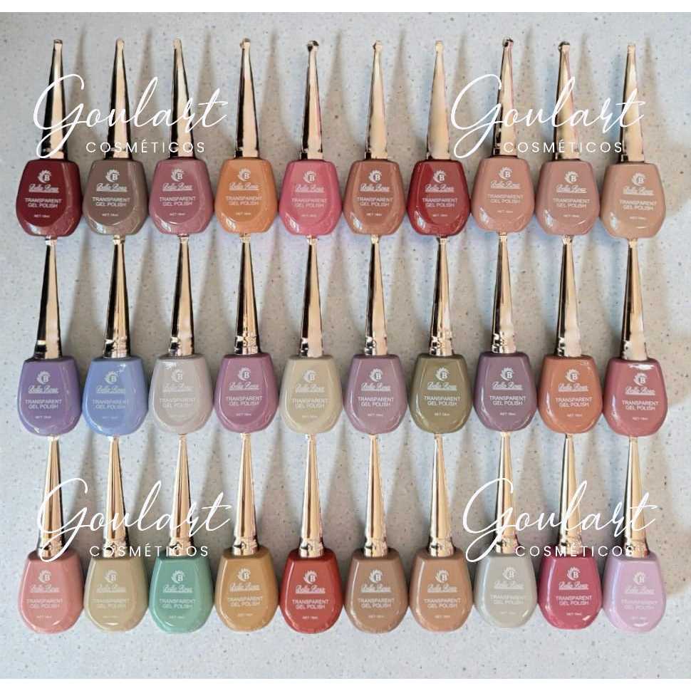 Kit 30 Esmalte de Unha em Gel Bella Rosa de 18ml Cores Sortido sem Repetir Atacado