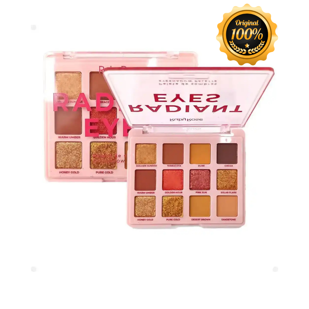 PALETA DE SOMBRAS RADIANT EYES HB-E2201 RUBY ROSE – ALTA PIGMENTAÇÃO E ACABAMENTO PROFISSIONAL
