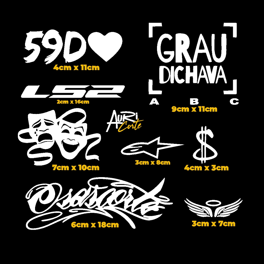 KIT 08 ADESIVOS, PARA QUADRO DE BIKE ORIGINAL LS2 ANJO ALPINISTAR OSASCORTE CIFRAO GRAU DICHAVA CHORA AGORA RI DEPOIS59D