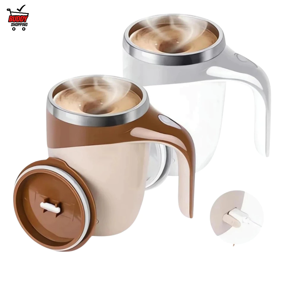 Caneca Misturadora Automática Elétrica USB Bateria Recarregável Mixer Café 380ml — imagem 1