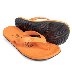 Chinelo Kenner Sandália Original New Summer Unissex Laranja e Preto