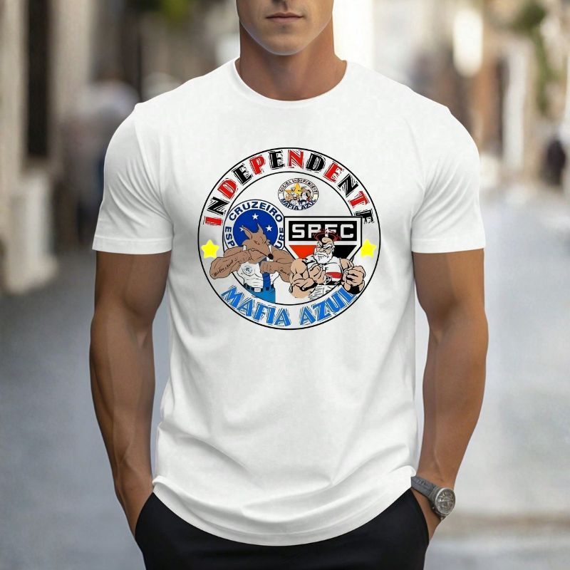 Camiseta t shirt Torcida independente e Mafia Azul - Camisa Do tricolor Paulista e Cruzeiro