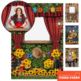 Painel Retangular Lateral Decoração Festa Interativo Vazado Sublimado Tecido 150x220 Vários Modelos em Oferta na Shopee