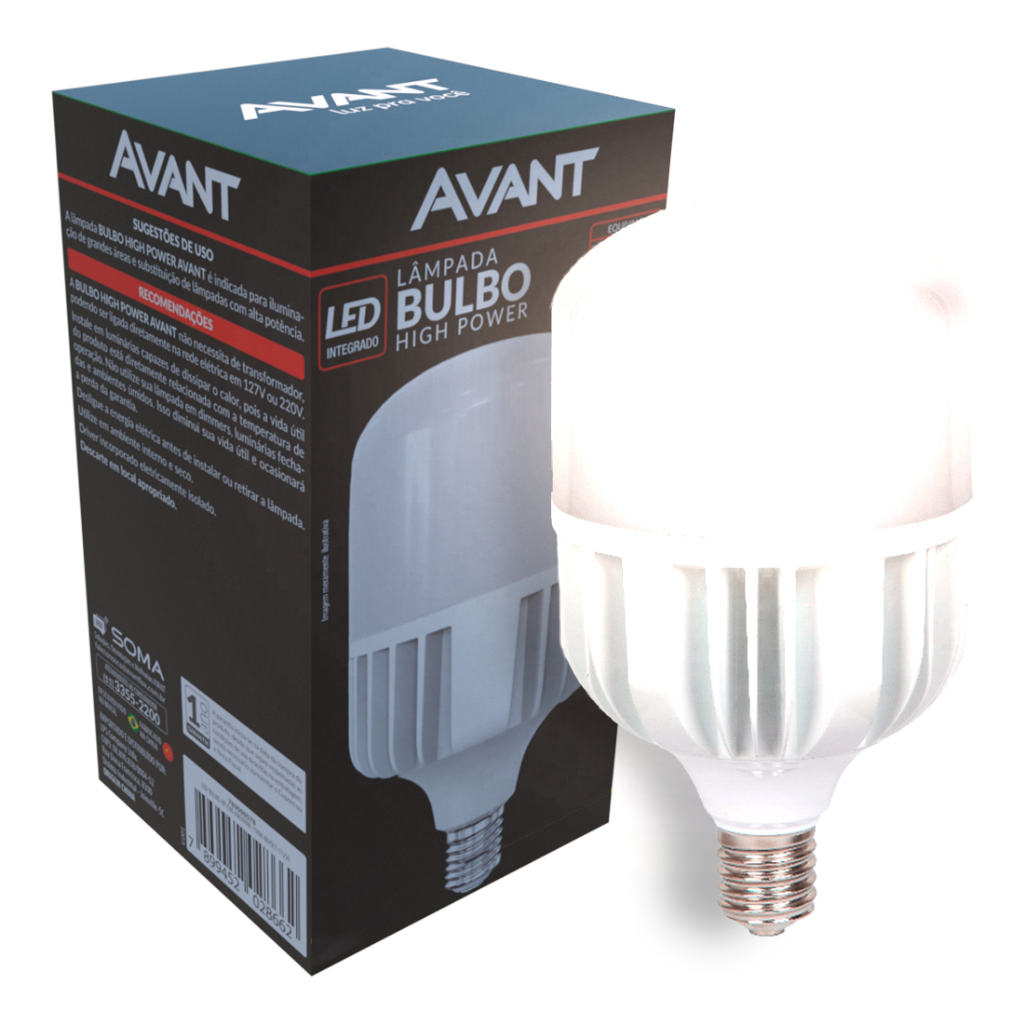 Lâmpada LED Bulbo HP Alta Potência 200W Branco Frio 6500K E40 – Avant