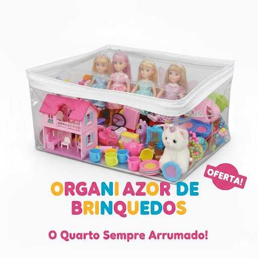 Kit 10 Saco Organizador De Brinquedos Guarda Roupas Multiuso Com Zíper