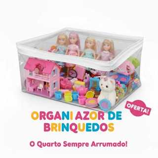 Kit 10 Saco Organizador De Brinquedos Guarda Roupas Multiuso Com Zíper em Oferta na Shopee