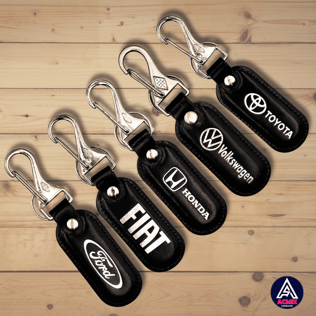 Chaveiros Automotivo Carro de Couro Preto Sintético com Mosquetão em Oferta na Shopee