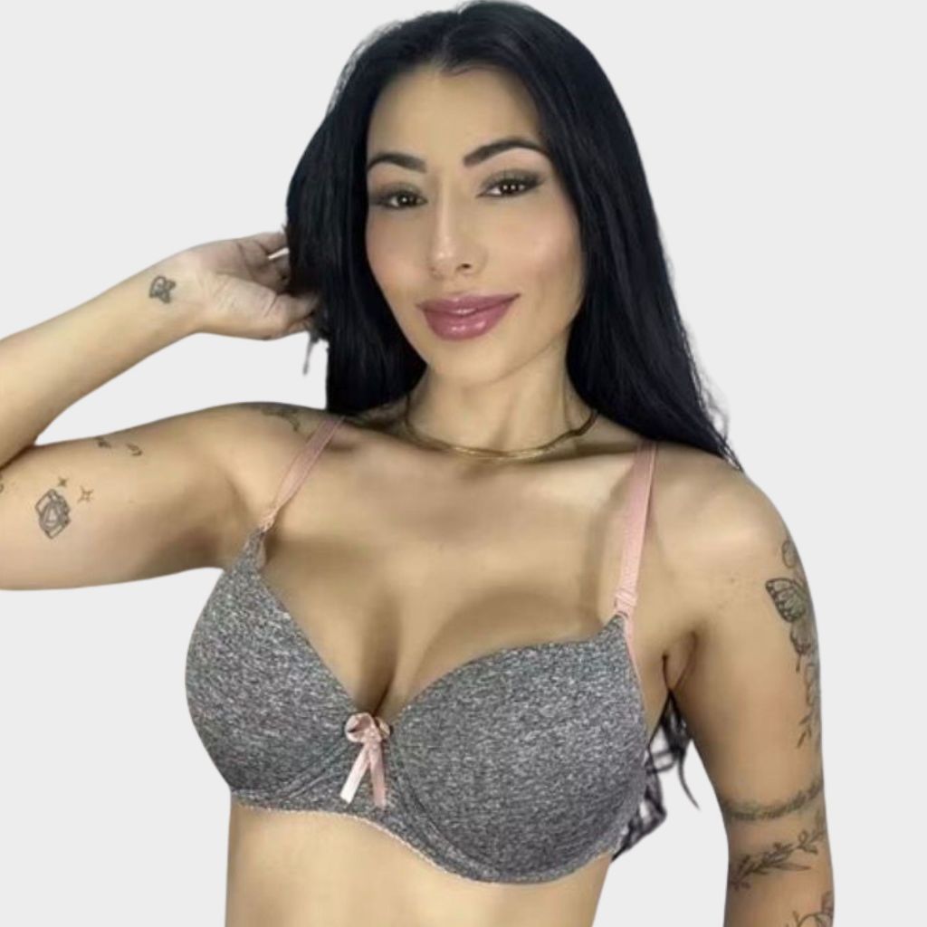 Sutiã Com Bojo e Aro Com Alça Fina e Regulagem Mais Conforto e Sustentação em Oferta na Shopee