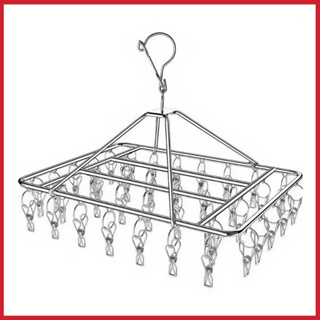 Varal 30 Prendedores Roupa Bebe Calcinha Cueca Dobrável Inox Seguro E Resistentes Pratico E Retrátil em Oferta na Shopee