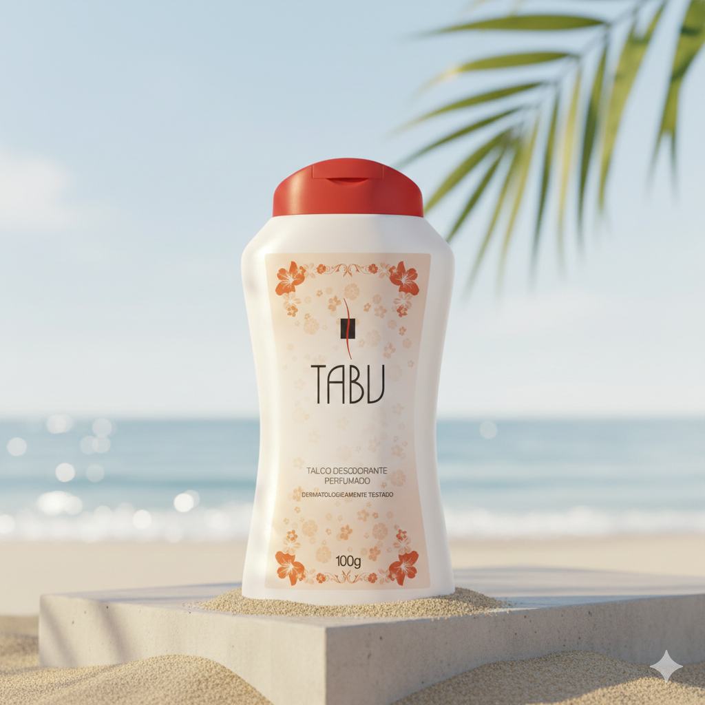 Talco Desodorante Tabu Tradicional 100G em Oferta na Shopee