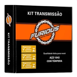 Kit Relação Transmissão Completo Titan 160 / Fan 160 / Start 160 2016 Até 2024