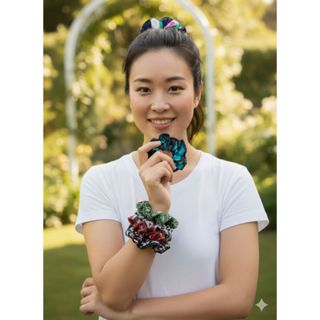 1 Xuxinha de Cabelo Scrunchie Frufru – Brinde Exclusivo em Oferta na Shopee