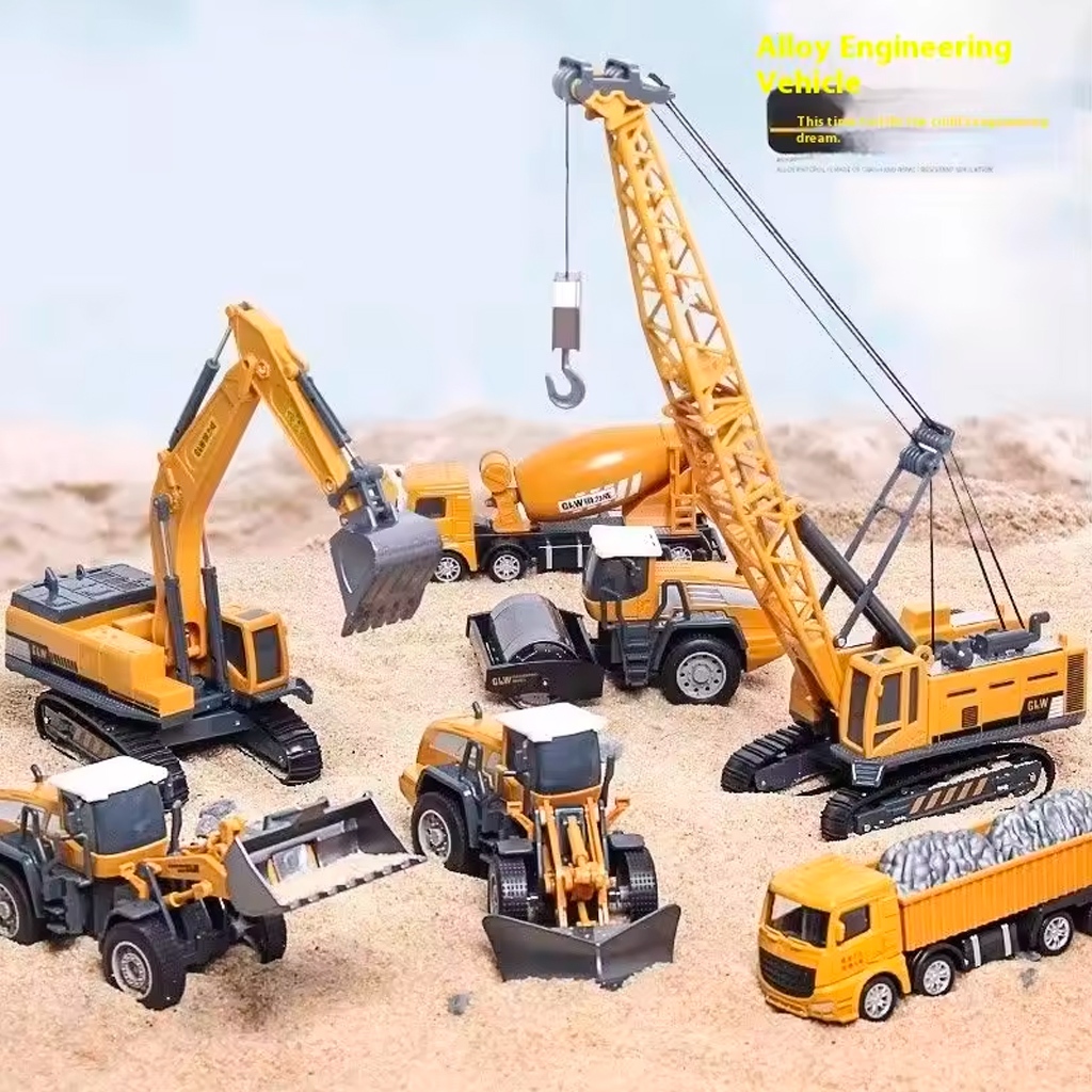Brinquedo Miniatura Máquina Trator Articulado Retroescavadeira Empilhadeira Carregadeira GLW