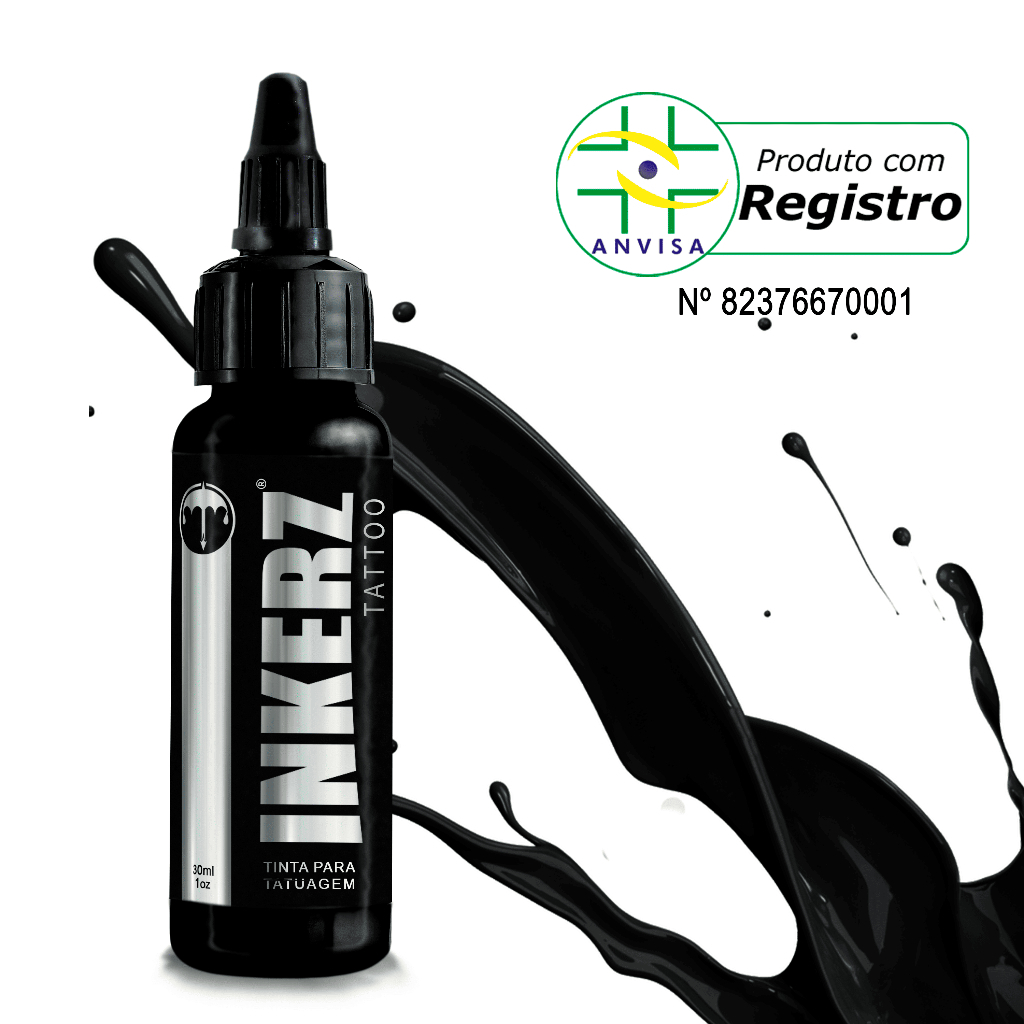 Tinta Para Tatuagem Profissional Inkerz Tattoo 30ml Preto Branco Vermelho Amarelo Alta Pigmentação em Oferta na Shopee