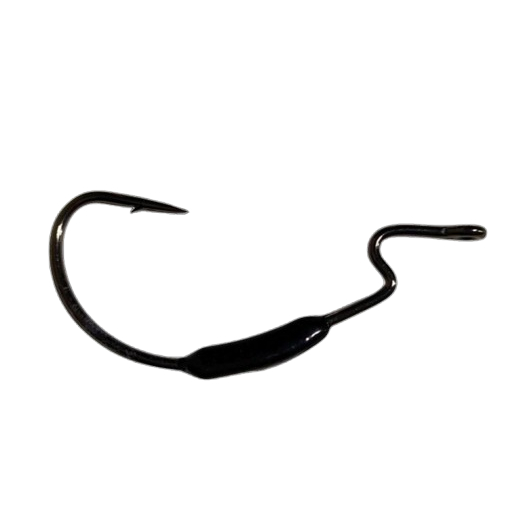 Anzol Offset 8/0 BLACK Lastreado OFF7 - 2 unidades - para dourado