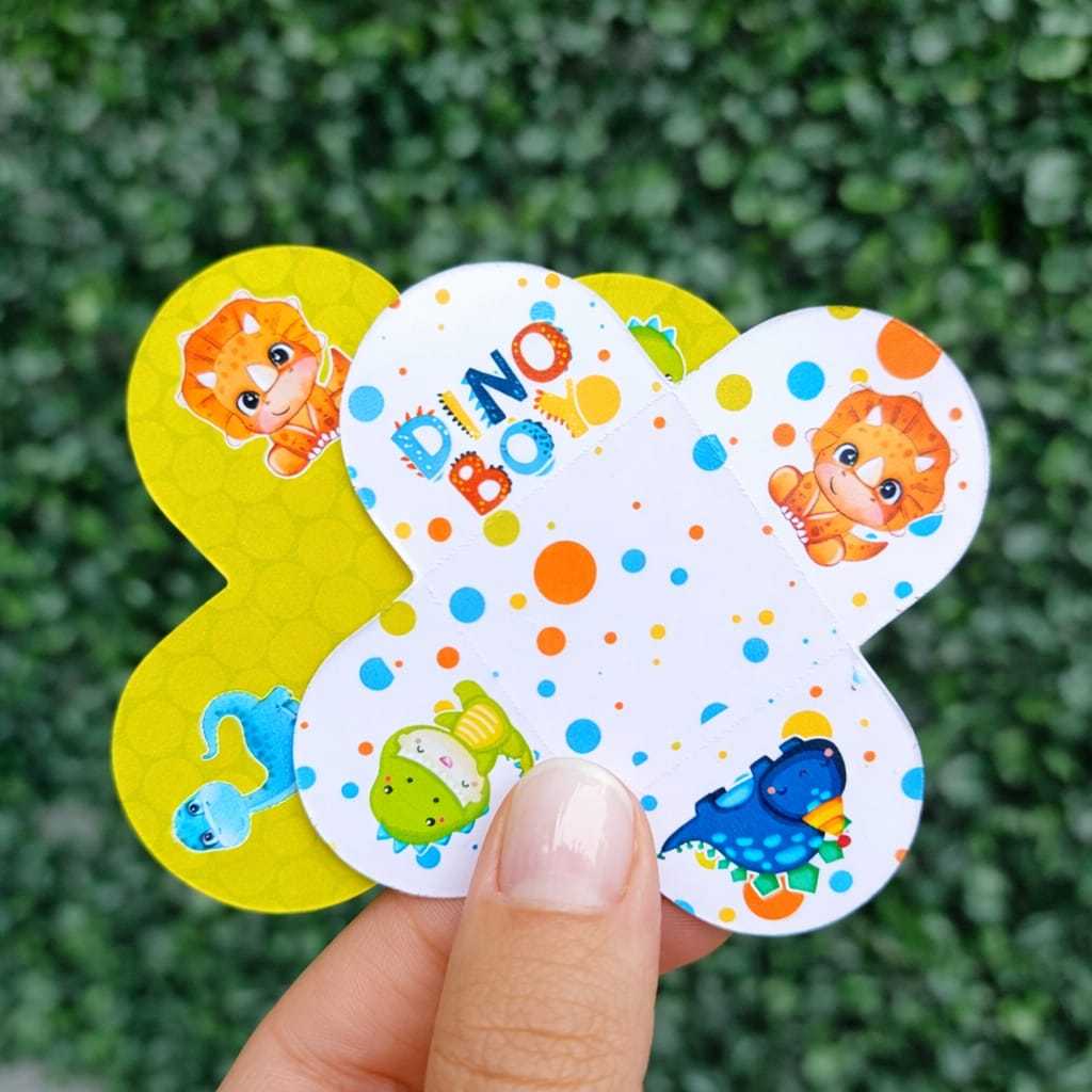 Forminhas para Docinhos Dino Baby Dinossauros Personalizadas 4 Pétalas Brigadeiro Festa Aniversário Doces