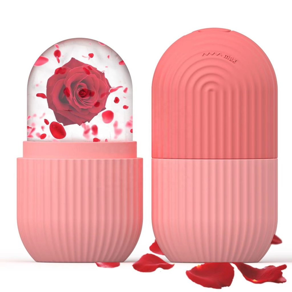 Rolo Gelo Massageador Facial Refrescante Contra Inchaço, Olheiras Rosto Pescoço Limpos Beleza em Oferta na Shopee