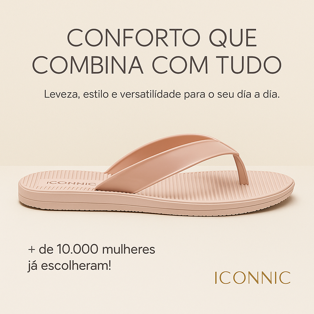 Chinelo Feminino Anatômico Ortopédico Calce Fácil Leve Confortável Casual Tendência 34 Ao 39