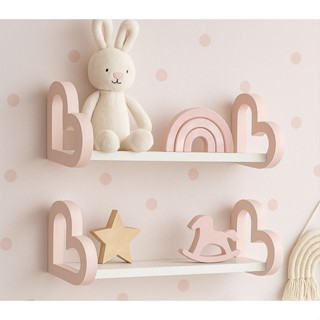 2 Prateleiras coração colorida quarto decoração infantil 45 em Oferta na Shopee