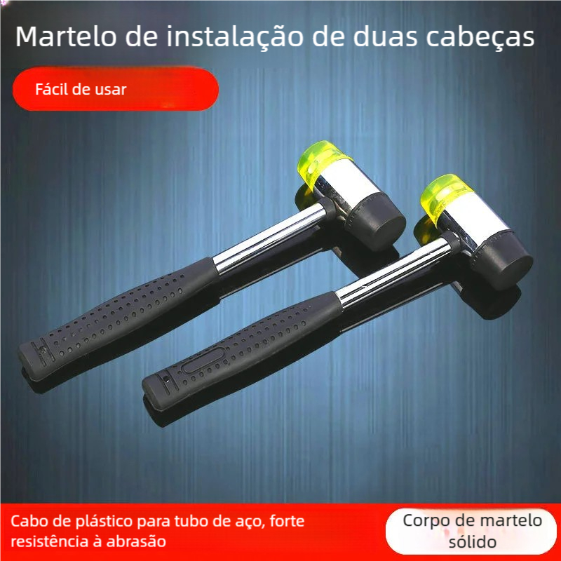 【Oferta】Martelinho Precisão 25cm – Borracha Ouro Dupla Face, Frete Grátis!