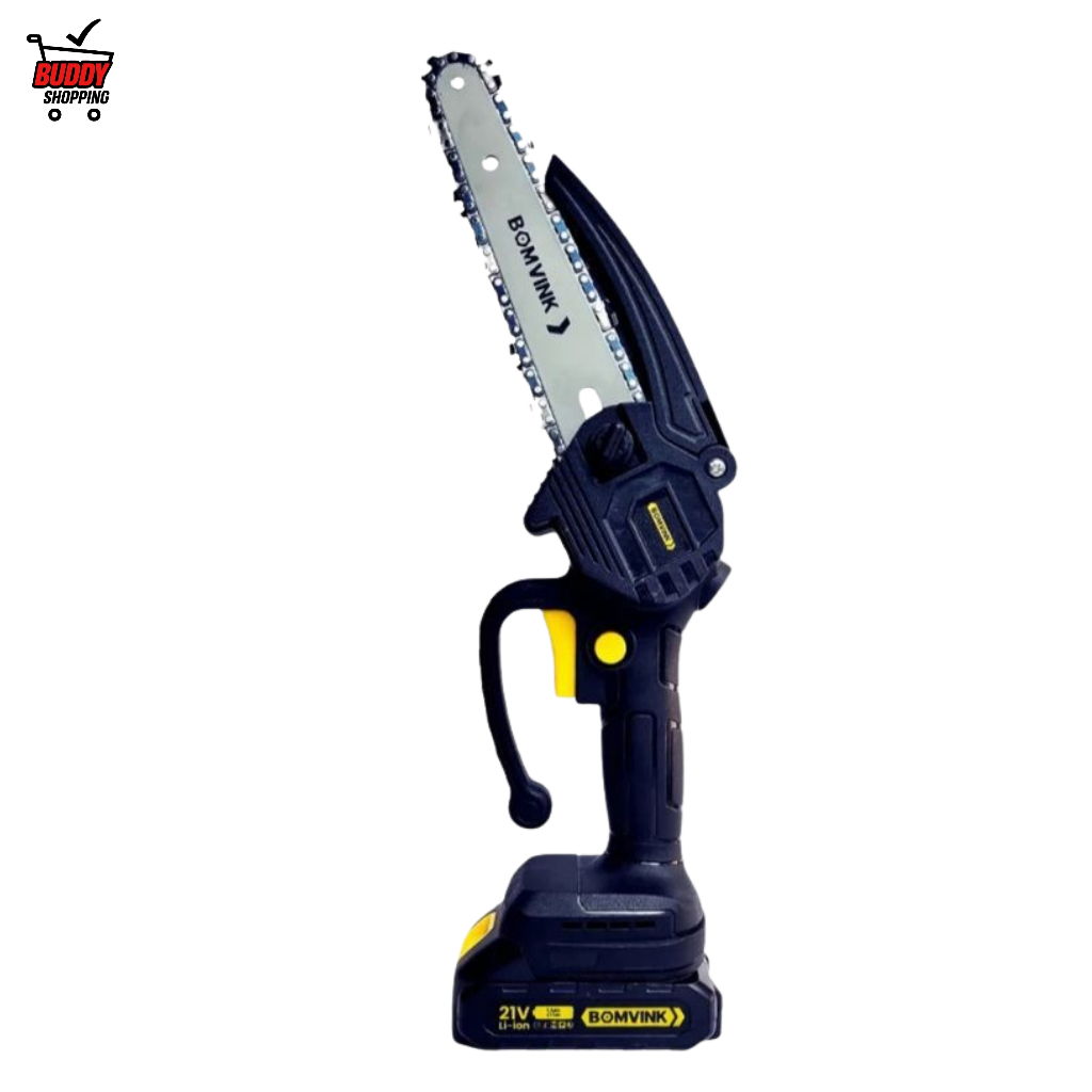 Mini Motosserra Podar Com 2 Baterias Elétrica Bivolt Bomvink em Oferta na Shopee