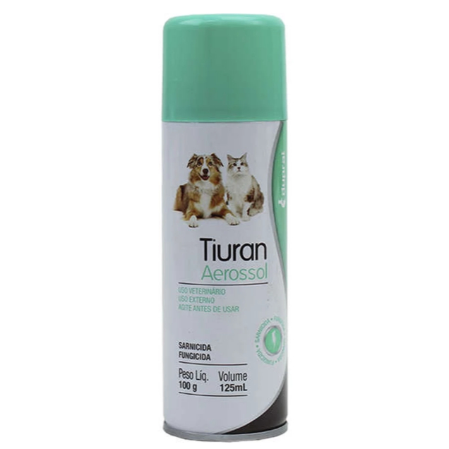 Tiuran Aerossol Sarnicida Duprat para Cães e Gatos - 125 mL