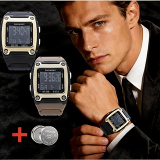Relógio De Pulso Digital à Pprova De água Para Homem Cronógrafo LED Pulseira Desportiva Casual Em Silicone em Oferta na Shopee