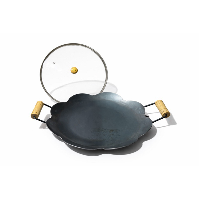 Disco de Arado Grande com ou sem Tampa de Vidro 52 cm de Alça a Alça  Chapa Frigideira Fritadeira Tacho Rústico Original em Oferta na Shopee