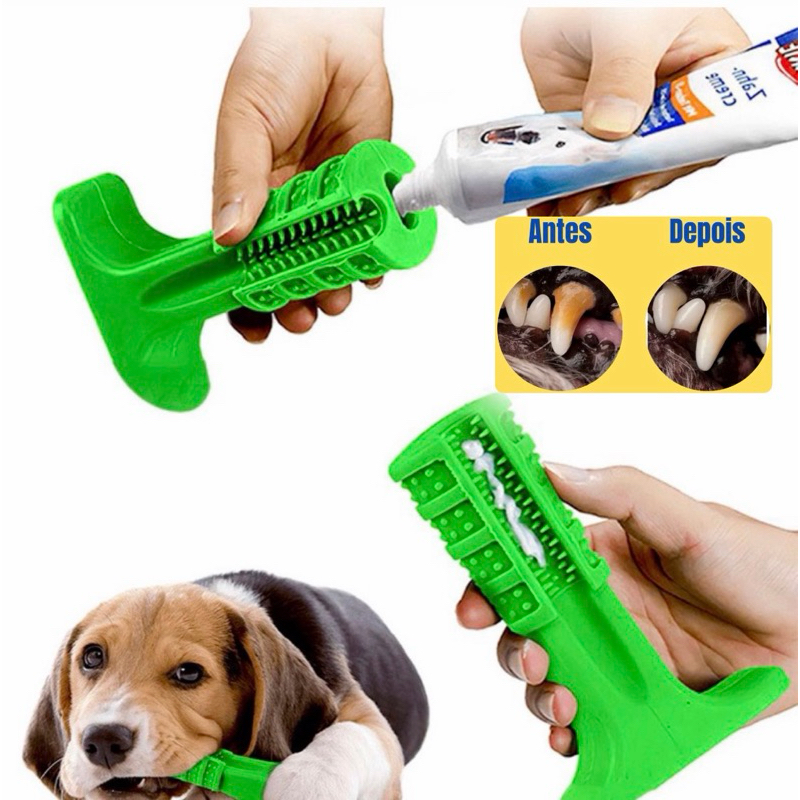 Mordedor Higienizador Dental Escova Dentes Limpeza Bucal para Pet em Oferta na Shopee