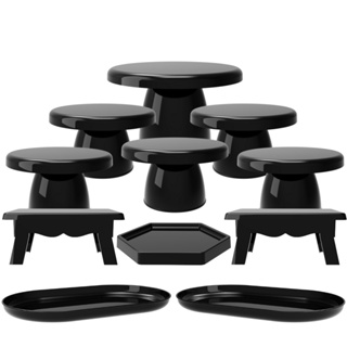 Kit Festa 1 Boleira Cake Popi, 5 Mini Cake, 2 Mesas, 1 Bandeja Sextavada 16 cm e 2 Bandejas Popi em Oferta na Shopee