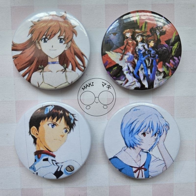 Kit Botton Neon Genesis Evangelion - Anime em Oferta na Shopee