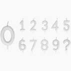 Vela Branca Numeros BRINDE Silver Festas em Oferta na Shopee