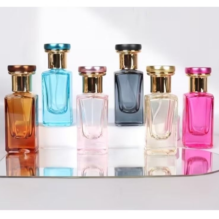 Porta Perfume de Vidro 30ml com Válvula Spray - Modelo Árabe