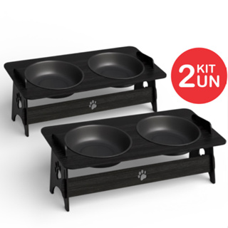 Comedouro Elevado para Gato e Cachorro com Tigelas Livre de BPA em Oferta na Shopee