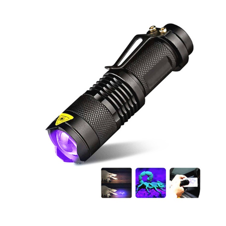 Lanterna De Led Potente Luz Negra Ultravioleta Uv Escorpião