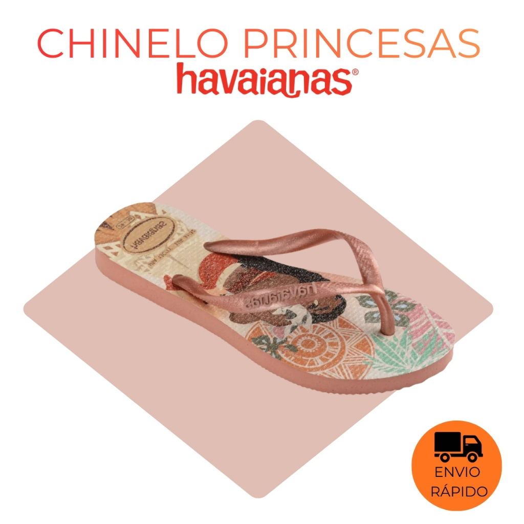 Chinelo Kids Slim Infantil Princesas Disney Encanto Moana Original