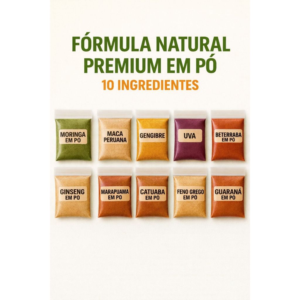 Kit Pré Treino Completo - 10 Itens - QUALIDADE PREMIUM